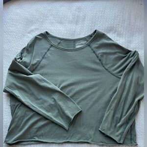 Universal thread, lightweight long sleeve tee, large, green